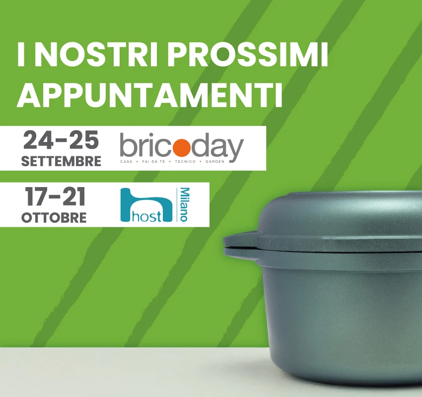 I nostri prossimi appuntamenti bricoday e host milano 2025
