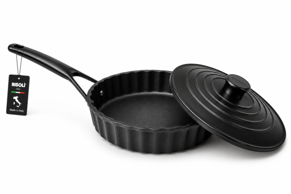 RISOLÌ Royal Chef – Bakepan 3 in 1 in Alluminio Pressofuso con Coperchio